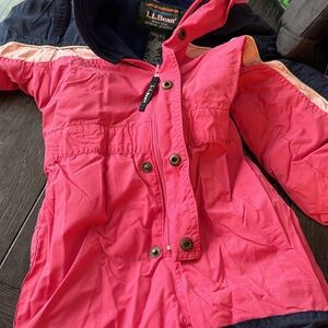 L.L. Bean Kids Bright Pink Raincoat